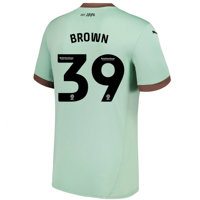 Danxen Børn Dajaune Brown #39 Bleg Grøn Udebane Spillertrøjer 2024/25 Trøje T-Shirt
