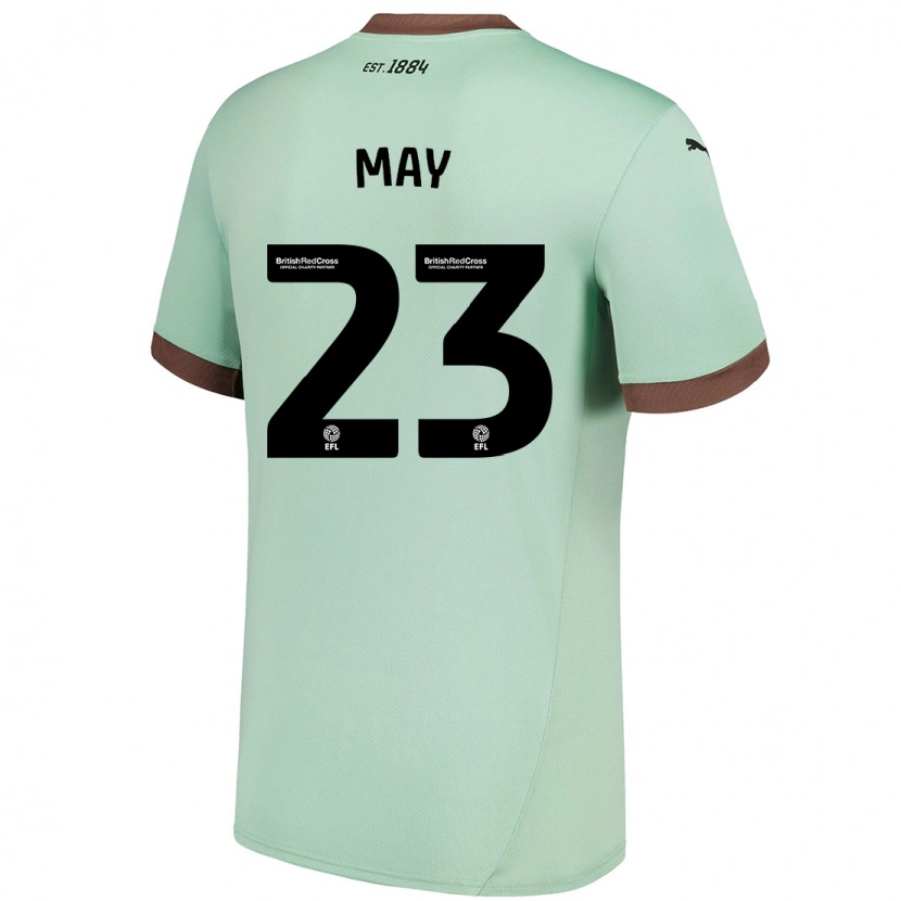 Danxen Børn Rebecca May #23 Bleg Grøn Udebane Spillertrøjer 2024/25 Trøje T-Shirt