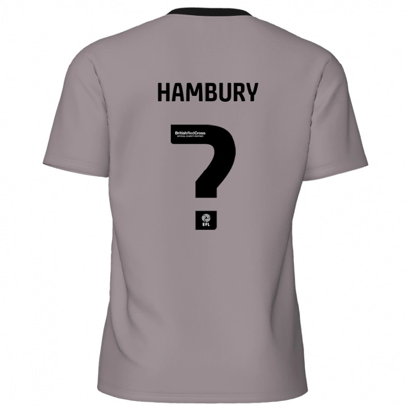Danxen Børn Zack Hambury #0 Grå Udebane Spillertrøjer 2024/25 Trøje T-Shirt