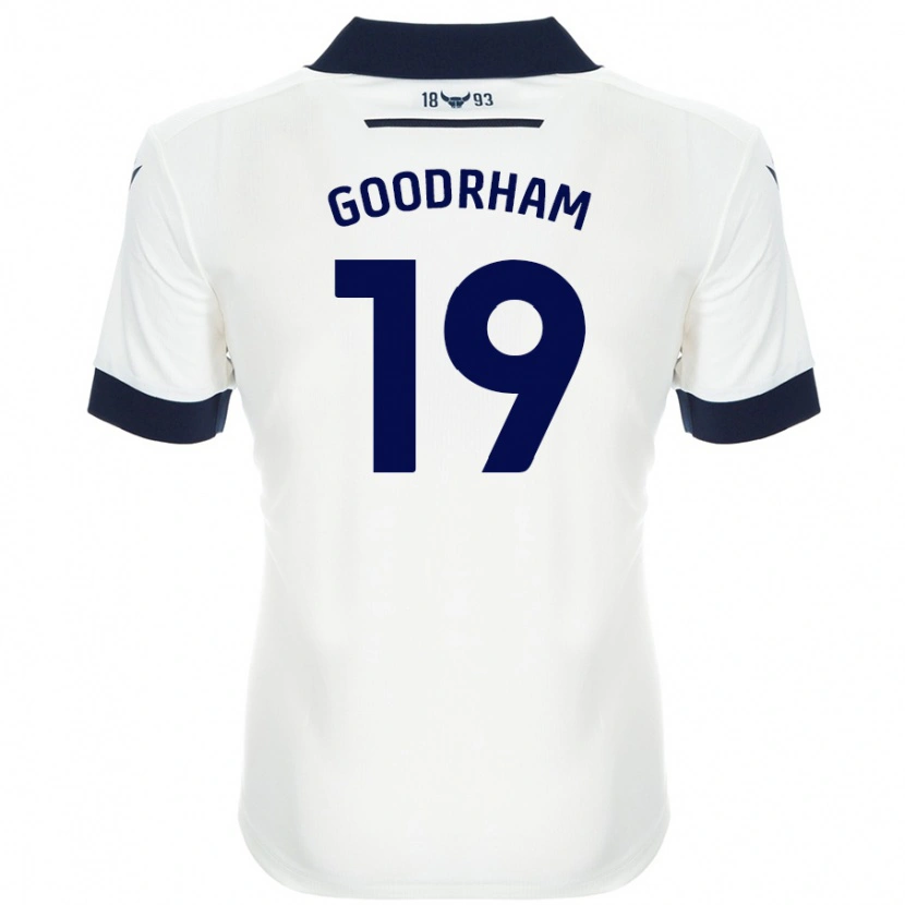 Danxen Børn Tyler Goodrham #19 Hvid Marineblå Udebane Spillertrøjer 2024/25 Trøje T-Shirt