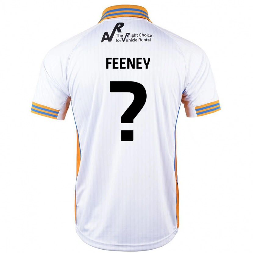 Danxen Børn Josh Feeney #0 Hvid Udebane Spillertrøjer 2024/25 Trøje T-Shirt