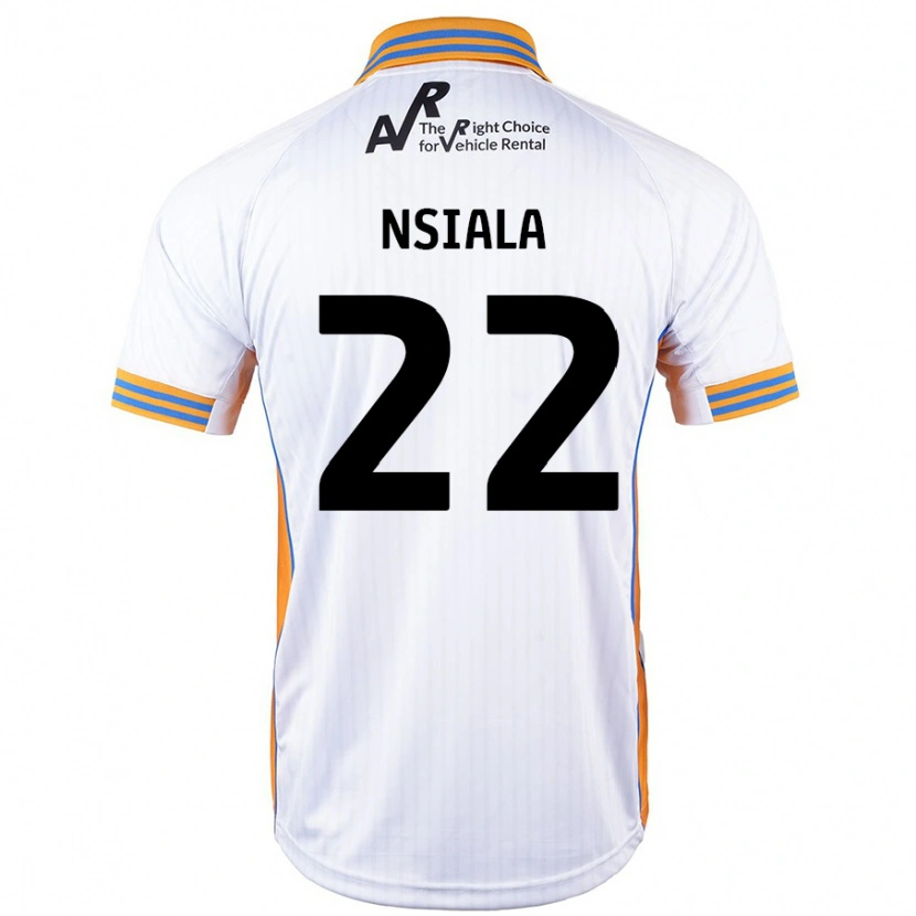 Danxen Børn Toto Nsiala #22 Hvid Udebane Spillertrøjer 2024/25 Trøje T-Shirt