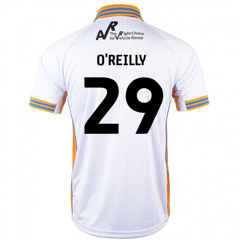 Danxen Børn Tommi O'reilly #29 Hvid Udebane Spillertrøjer 2024/25 Trøje T-Shirt