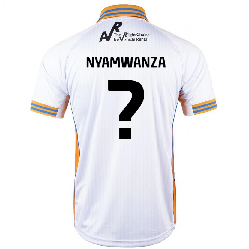 Danxen Børn Simba Nyamwanza #0 Hvid Udebane Spillertrøjer 2024/25 Trøje T-Shirt