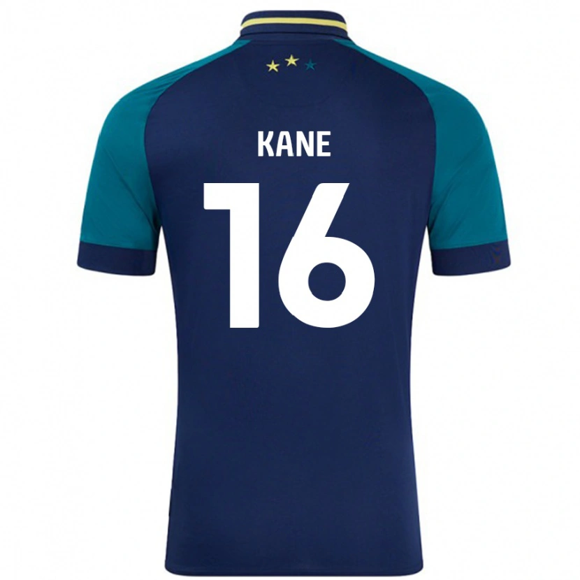 Danxen Børn Herbie Kane #16 Marineblå Mørkegrøn Udebane Spillertrøjer 2024/25 Trøje T-Shirt