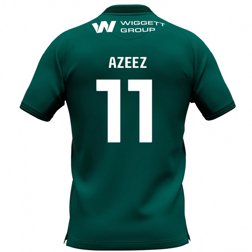 Danxen Børn Femi Azeez #11 Grøn Udebane Spillertrøjer 2024/25 Trøje T-Shirt