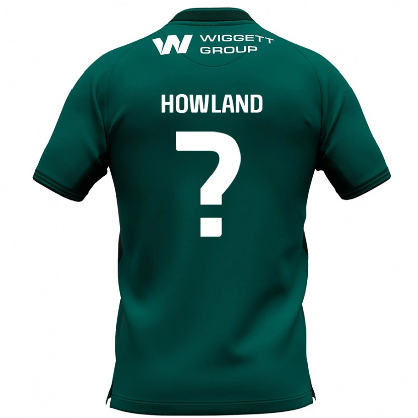 Danxen Børn Jack Howland #0 Grøn Udebane Spillertrøjer 2024/25 Trøje T-Shirt