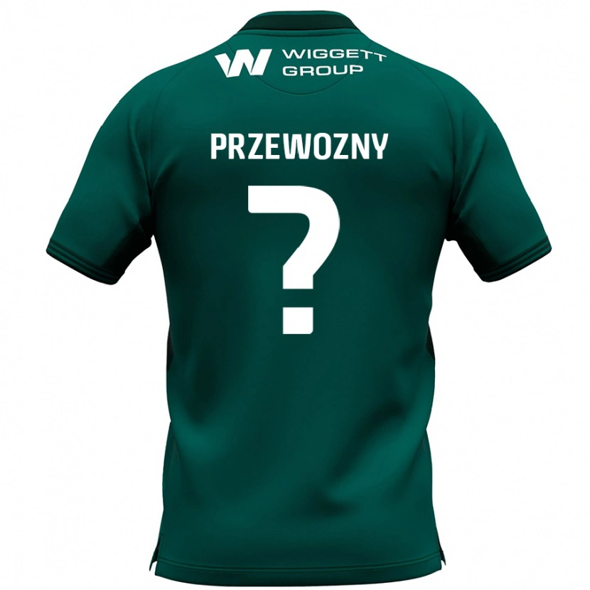 Danxen Børn Jakub Przewozny #0 Grøn Udebane Spillertrøjer 2024/25 Trøje T-Shirt
