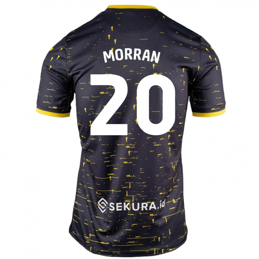 Danxen Børn Eloise Morran #20 Sort Gul Udebane Spillertrøjer 2024/25 Trøje T-Shirt
