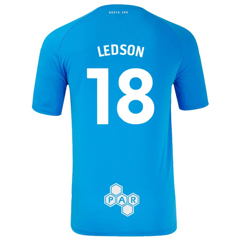 Danxen Børn Ryan Ledson #18 Himmelblå Udebane Spillertrøjer 2024/25 Trøje T-Shirt