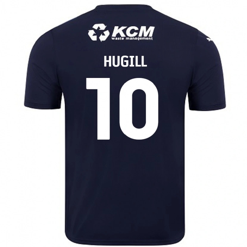 Danxen Børn Jordan Hugill #10 Marineblå Udebane Spillertrøjer 2024/25 Trøje T-Shirt