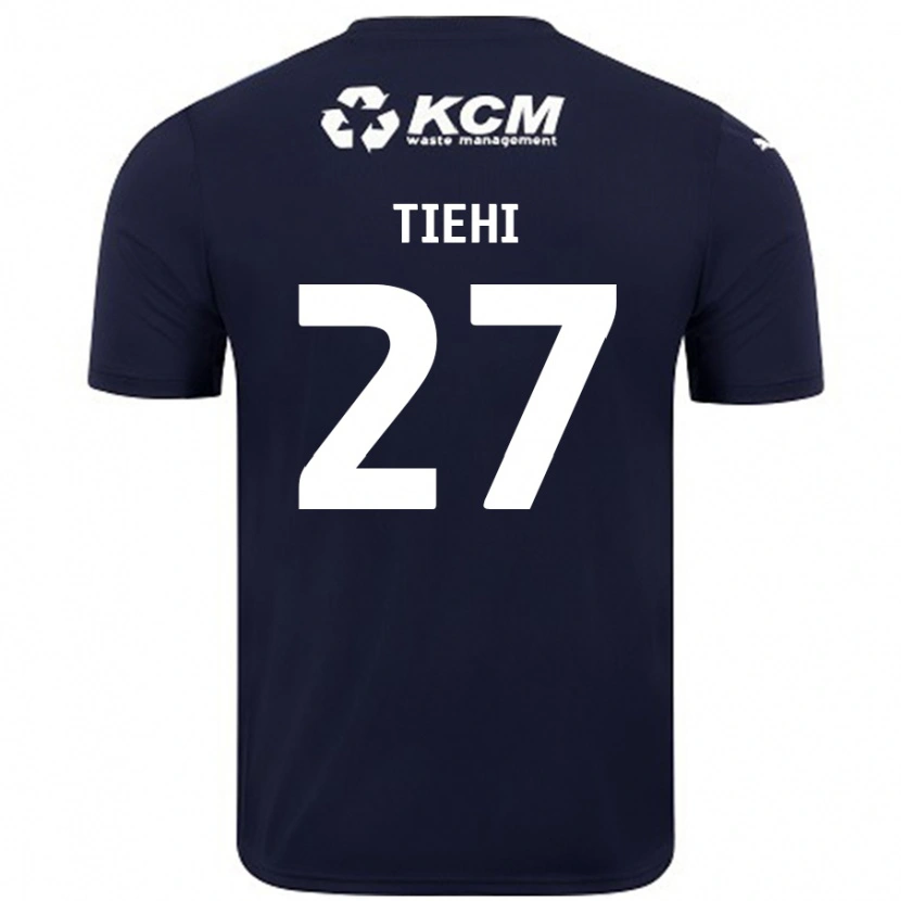 Danxen Børn Christ Tiehi #27 Marineblå Udebane Spillertrøjer 2024/25 Trøje T-Shirt