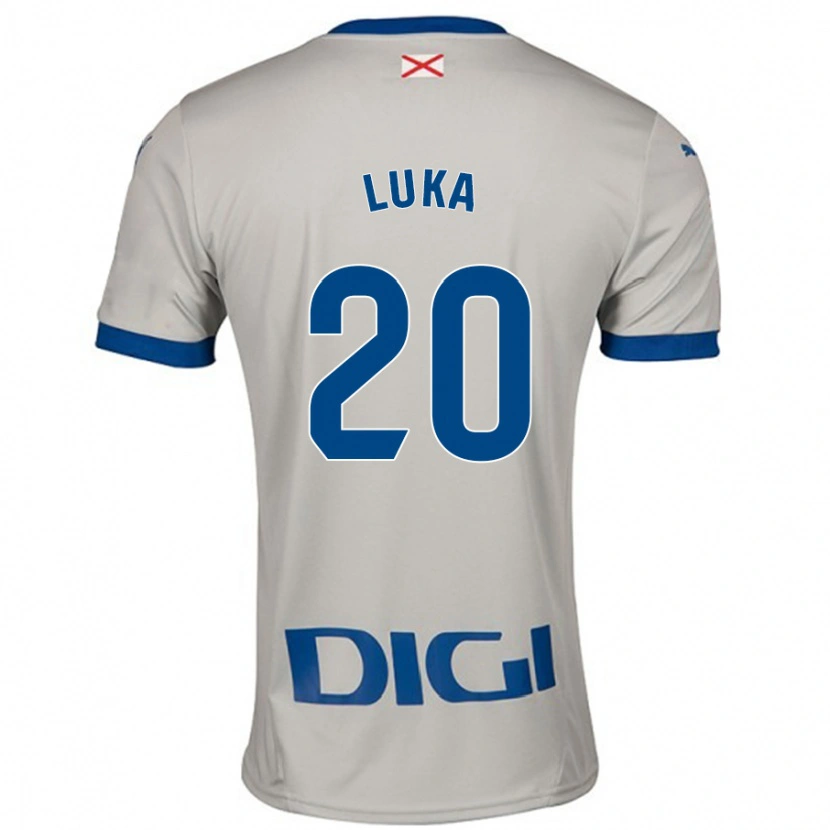 Danxen Børn Luka Romero #20 Lysegrå Udebane Spillertrøjer 2024/25 Trøje T-Shirt