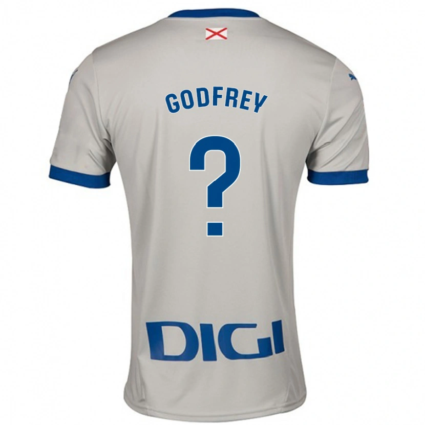 Danxen Børn Andrés Godfrey #0 Lysegrå Udebane Spillertrøjer 2024/25 Trøje T-Shirt