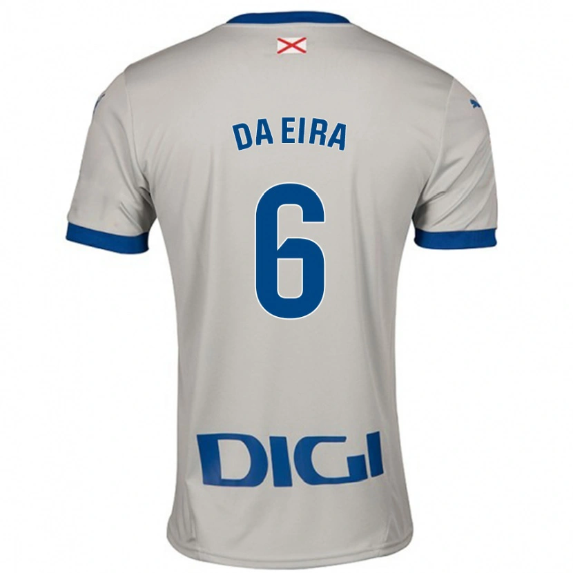Danxen Børn Stefanie Da Eira #6 Lysegrå Udebane Spillertrøjer 2024/25 Trøje T-Shirt