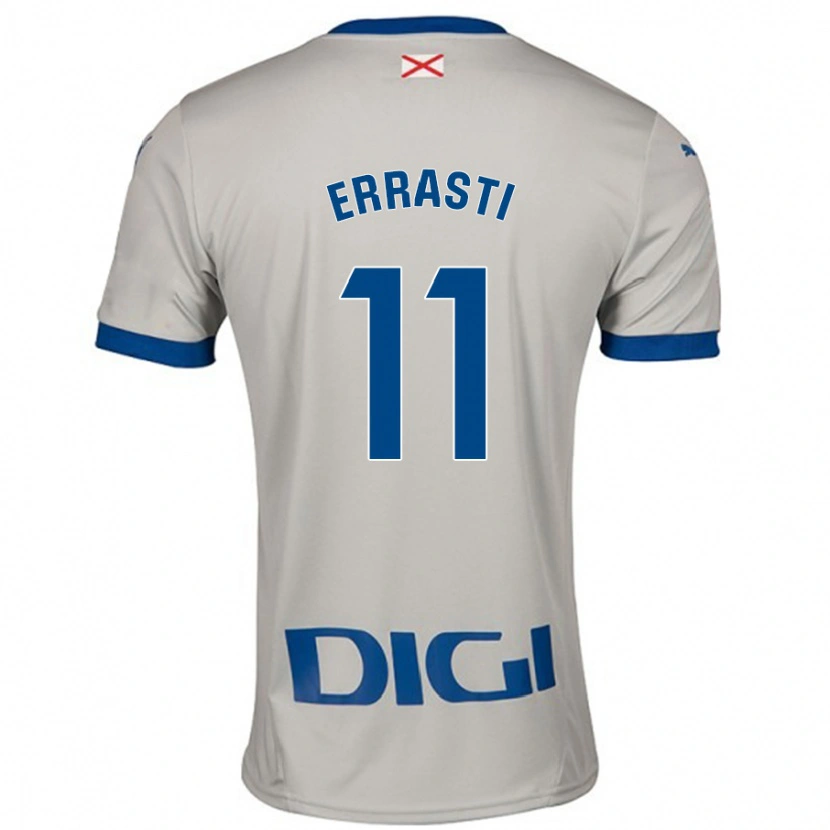 Danxen Børn Elene Errasti #11 Lysegrå Udebane Spillertrøjer 2024/25 Trøje T-Shirt