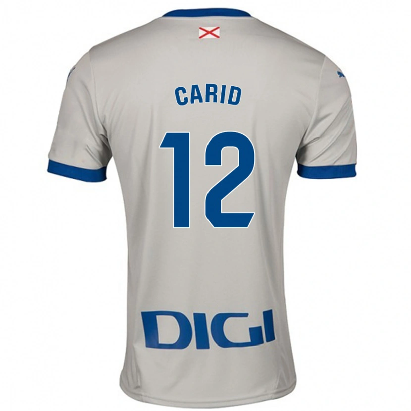 Danxen Børn Andrea Carid #12 Lysegrå Udebane Spillertrøjer 2024/25 Trøje T-Shirt