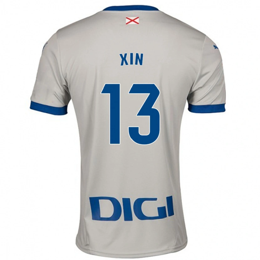 Danxen Børn Jana Xin #13 Lysegrå Udebane Spillertrøjer 2024/25 Trøje T-Shirt