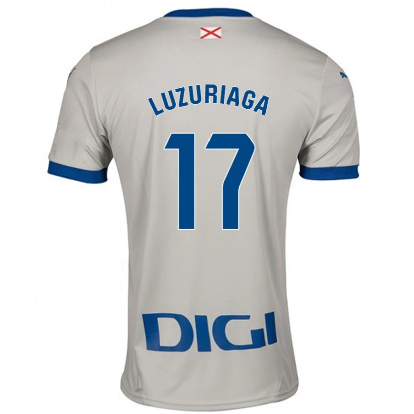 Danxen Børn Judith Luzuriaga #17 Lysegrå Udebane Spillertrøjer 2024/25 Trøje T-Shirt