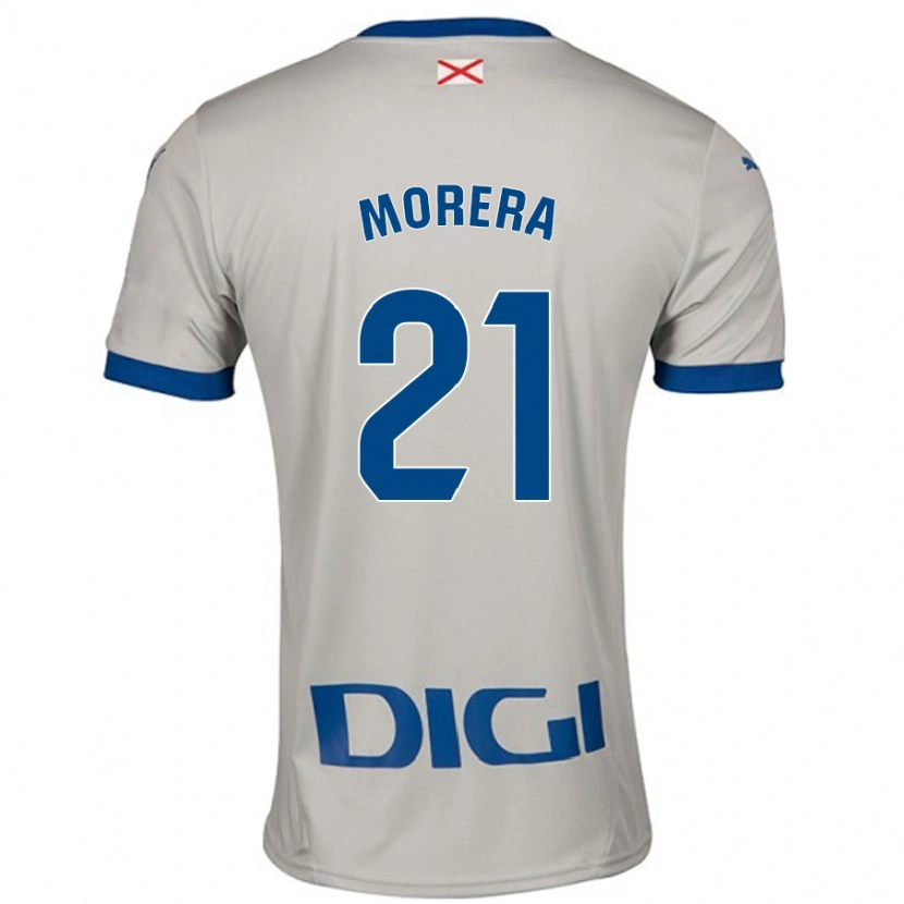 Danxen Børn Carla Morera #21 Lysegrå Udebane Spillertrøjer 2024/25 Trøje T-Shirt