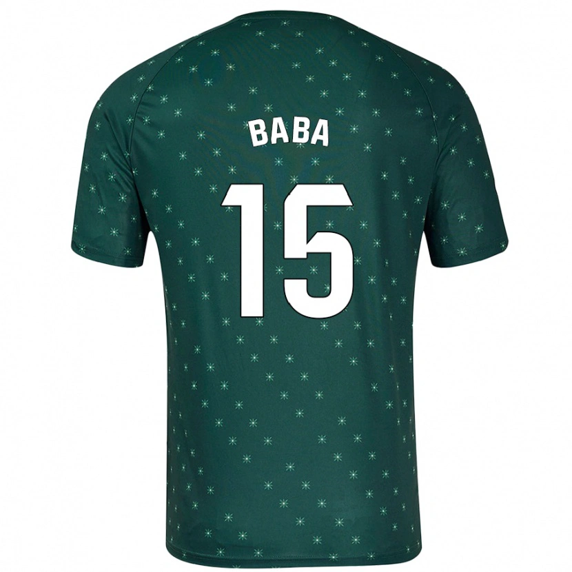 Danxen Børn Iddrisu Baba #15 Mørkegrøn Udebane Spillertrøjer 2024/25 Trøje T-Shirt