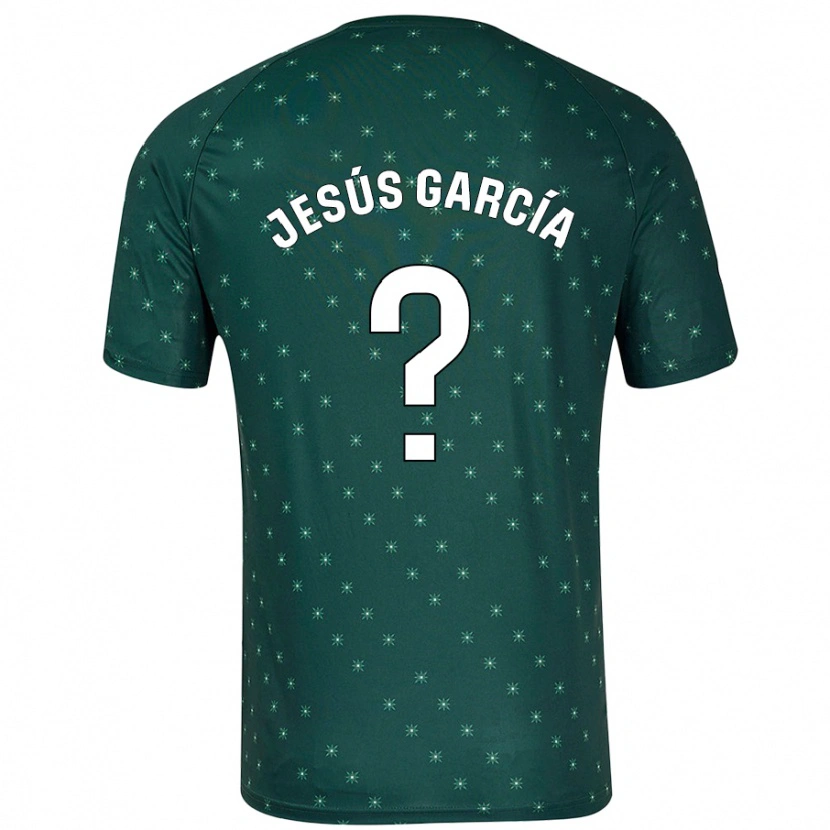 Danxen Børn Jesús García #0 Mørkegrøn Udebane Spillertrøjer 2024/25 Trøje T-Shirt