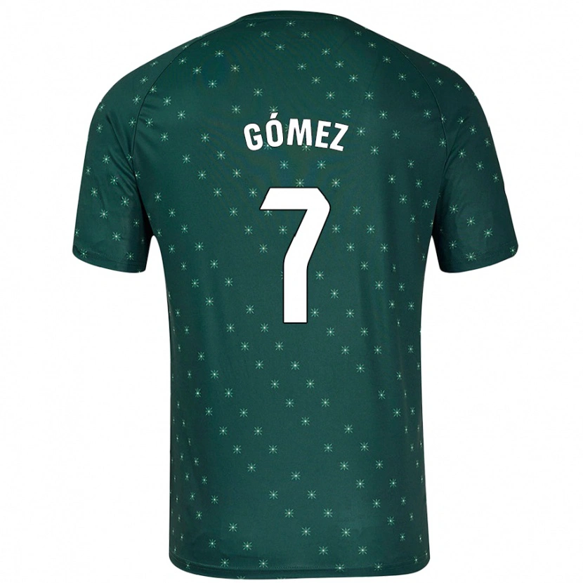 Danxen Børn Valen Gómez #7 Mørkegrøn Udebane Spillertrøjer 2024/25 Trøje T-Shirt