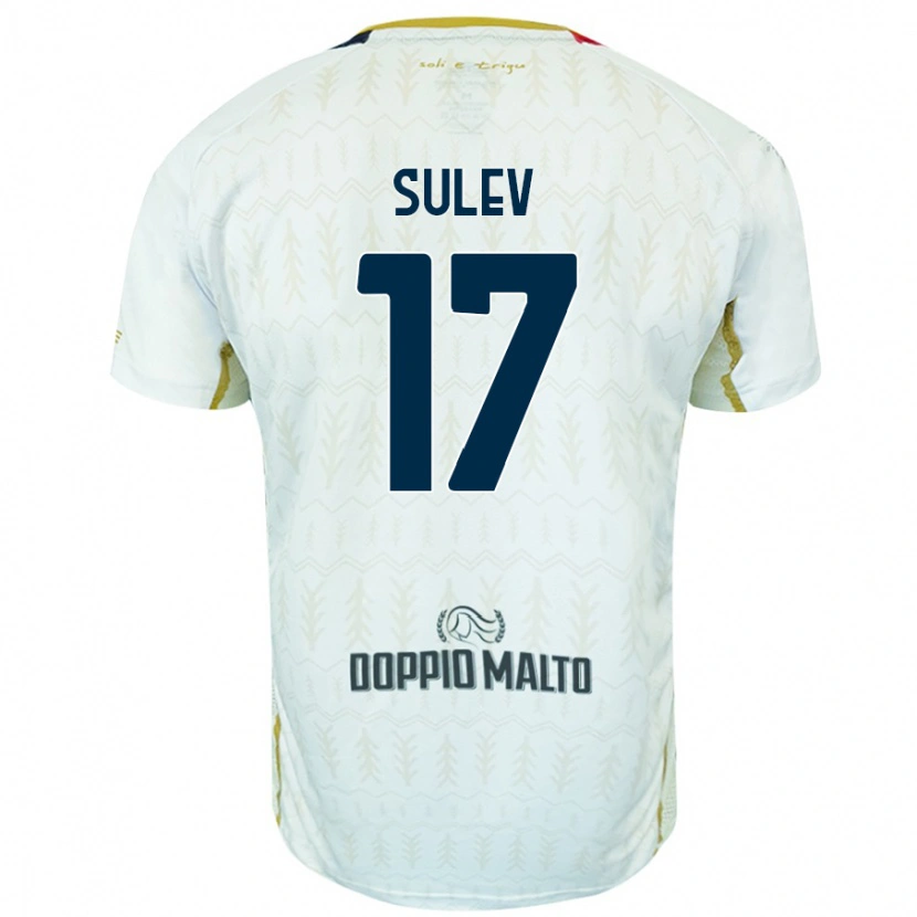 Danxen Børn Ivan Sulev #17 Hvid Udebane Spillertrøjer 2024/25 Trøje T-Shirt