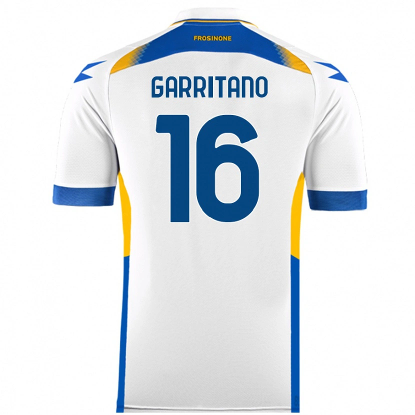 Danxen Børn Luca Garritano #16 Hvid Udebane Spillertrøjer 2024/25 Trøje T-Shirt