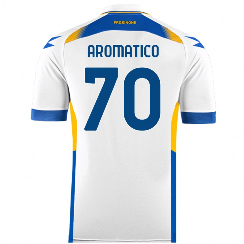 Danxen Børn Raul Aromatico #70 Hvid Udebane Spillertrøjer 2024/25 Trøje T-Shirt