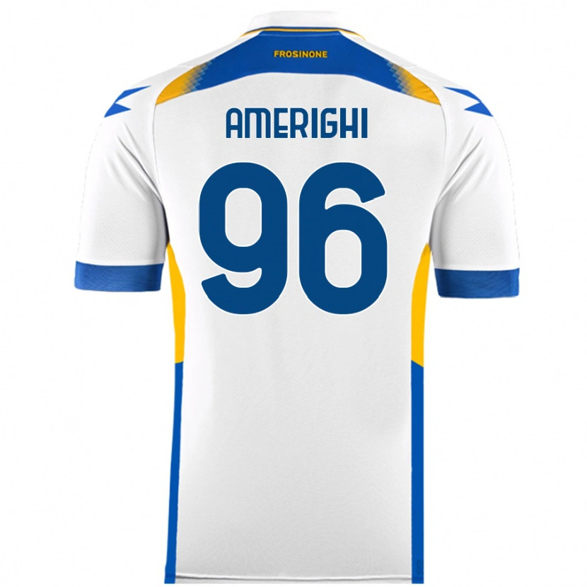 Danxen Børn Igor Amerighi #96 Hvid Udebane Spillertrøjer 2024/25 Trøje T-Shirt
