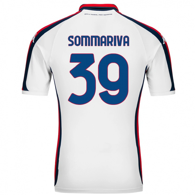 Danxen Børn Daniele Sommariva #39 Hvid Udebane Spillertrøjer 2024/25 Trøje T-Shirt
