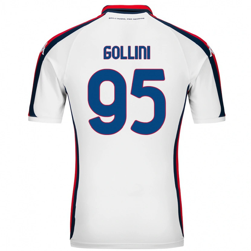 Danxen Børn Pierluigi Gollini #95 Hvid Udebane Spillertrøjer 2024/25 Trøje T-Shirt