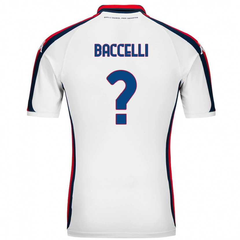 Danxen Børn Pietro Baccelli #0 Hvid Udebane Spillertrøjer 2024/25 Trøje T-Shirt