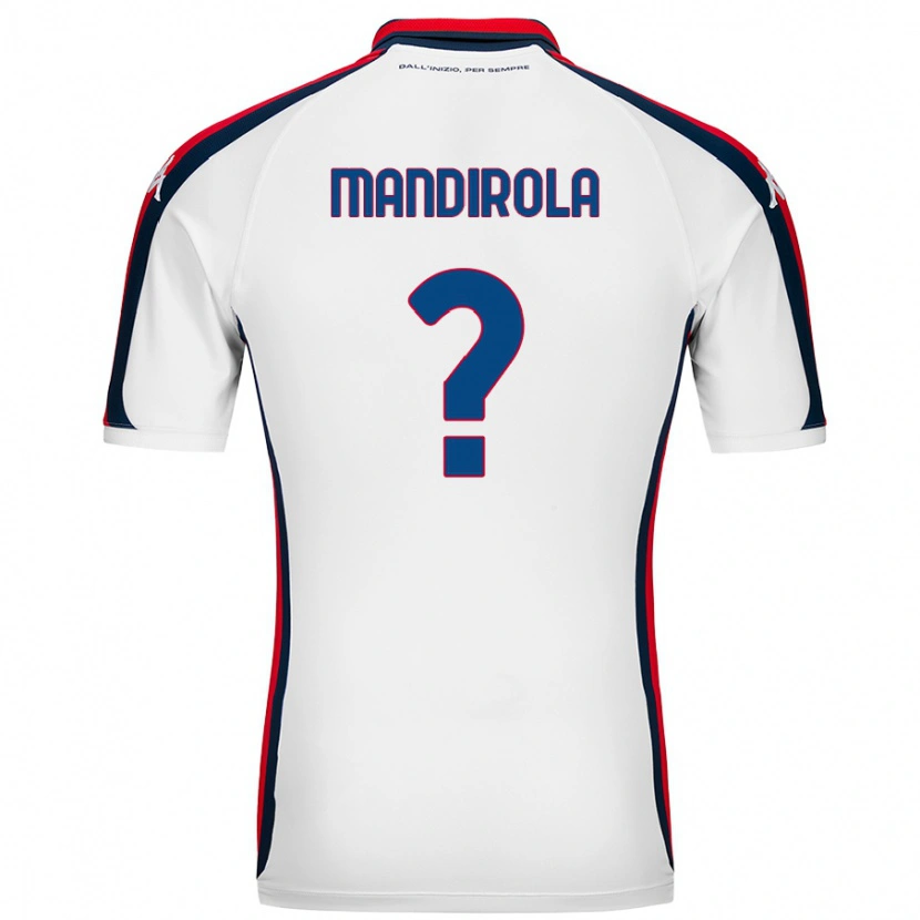 Danxen Børn Gabriele Mandirola #0 Hvid Udebane Spillertrøjer 2024/25 Trøje T-Shirt