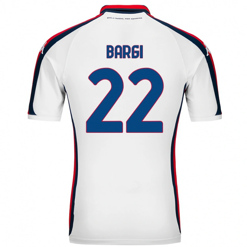 Danxen Børn Caterina Bargi #22 Hvid Udebane Spillertrøjer 2024/25 Trøje T-Shirt