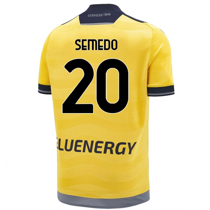Danxen Børn Vivaldo Semedo #20 Gylden Udebane Spillertrøjer 2024/25 Trøje T-Shirt