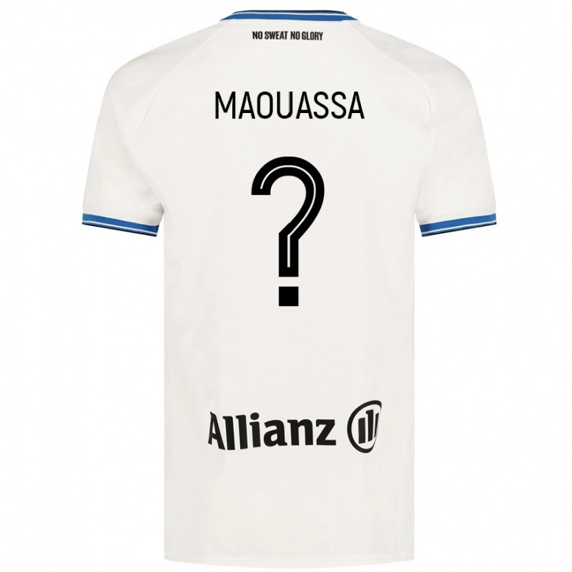 Danxen Børn Faitout Maouassa #0 Hvid Udebane Spillertrøjer 2024/25 Trøje T-Shirt