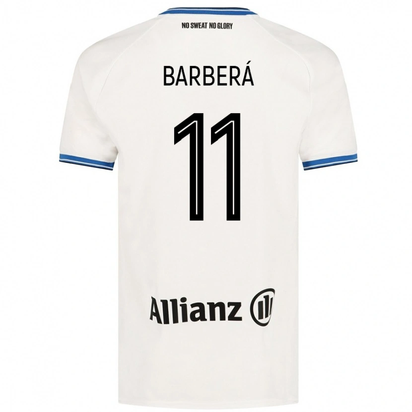 Danxen Børn Víctor Barberá #11 Hvid Udebane Spillertrøjer 2024/25 Trøje T-Shirt
