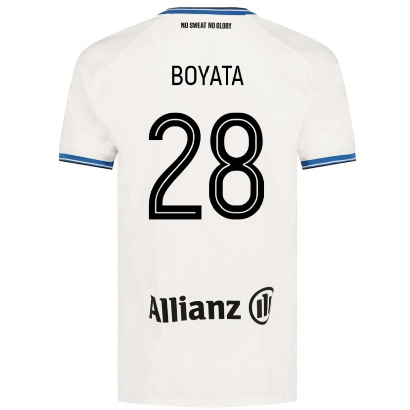 Danxen Børn Dedryck Boyata #28 Hvid Udebane Spillertrøjer 2024/25 Trøje T-Shirt