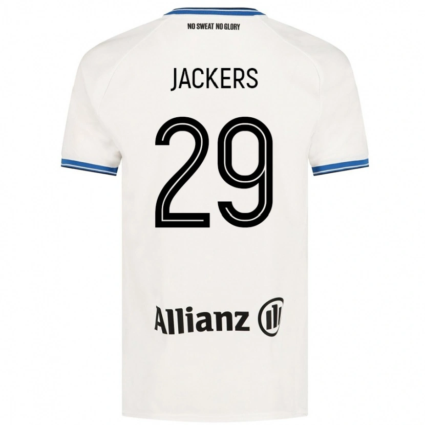 Danxen Børn Nordin Jackers #29 Hvid Udebane Spillertrøjer 2024/25 Trøje T-Shirt