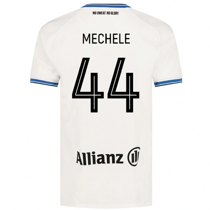 Danxen Børn Brandon Mechele #44 Hvid Udebane Spillertrøjer 2024/25 Trøje T-Shirt