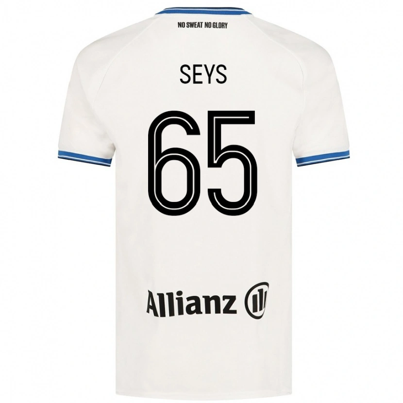 Danxen Børn Joaquin Seys #65 Hvid Udebane Spillertrøjer 2024/25 Trøje T-Shirt