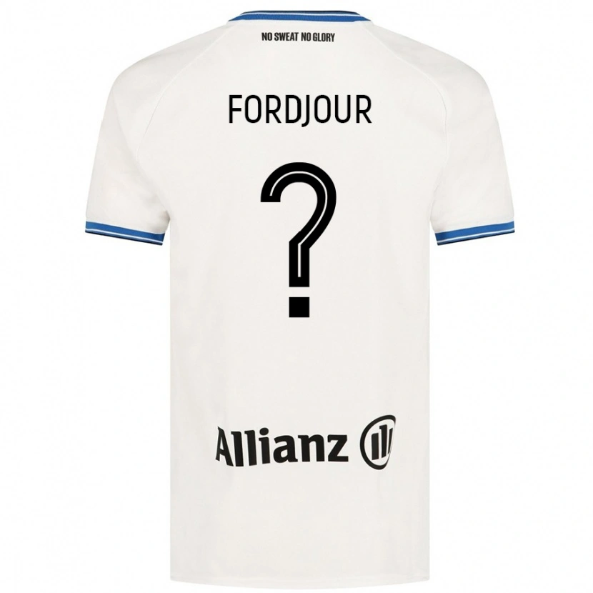 Danxen Børn Richmond Fordjour #0 Hvid Udebane Spillertrøjer 2024/25 Trøje T-Shirt