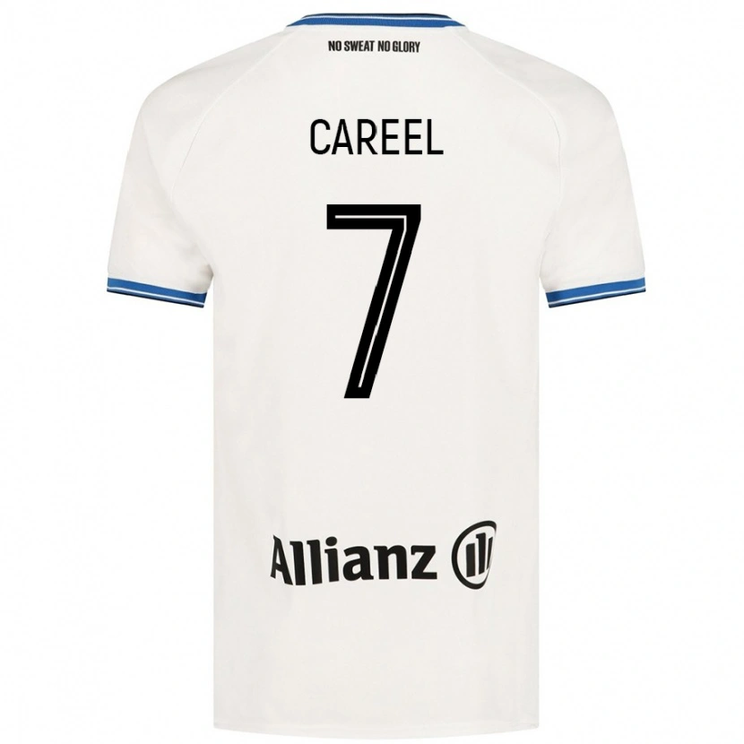 Danxen Børn Oona Careel #7 Hvid Udebane Spillertrøjer 2024/25 Trøje T-Shirt