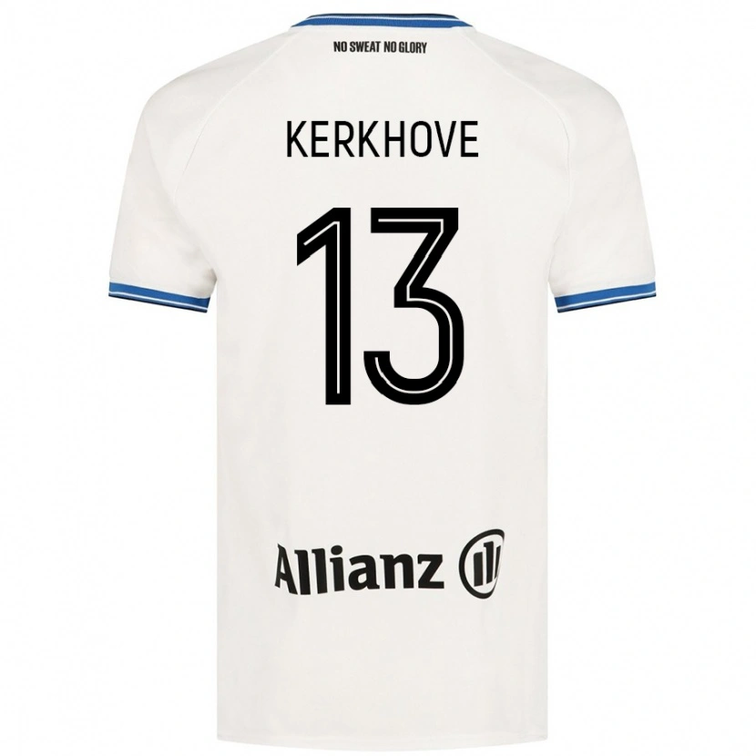 Danxen Børn Angel Kerkhove #13 Hvid Udebane Spillertrøjer 2024/25 Trøje T-Shirt