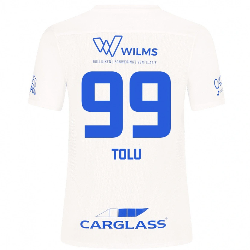 Danxen Børn Tolu Arokodare #99 Hvid Udebane Spillertrøjer 2024/25 Trøje T-Shirt