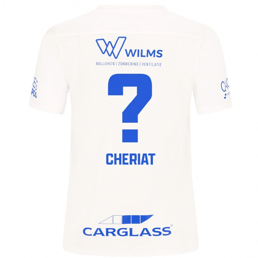 Danxen Børn Rayan Cheriat #0 Hvid Udebane Spillertrøjer 2024/25 Trøje T-Shirt