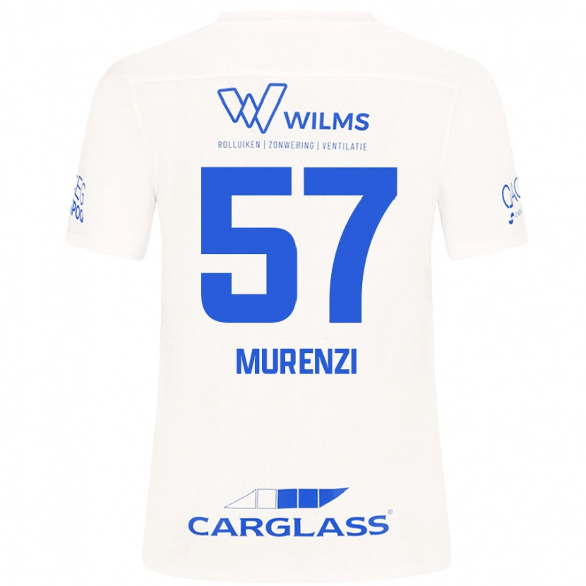 Danxen Børn Aaron Murenzi #57 Hvid Udebane Spillertrøjer 2024/25 Trøje T-Shirt