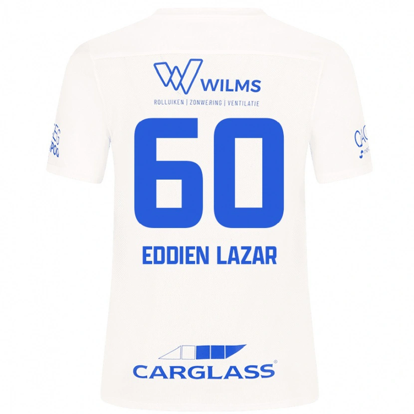Danxen Børn Saif Eddien Lazar #60 Hvid Udebane Spillertrøjer 2024/25 Trøje T-Shirt